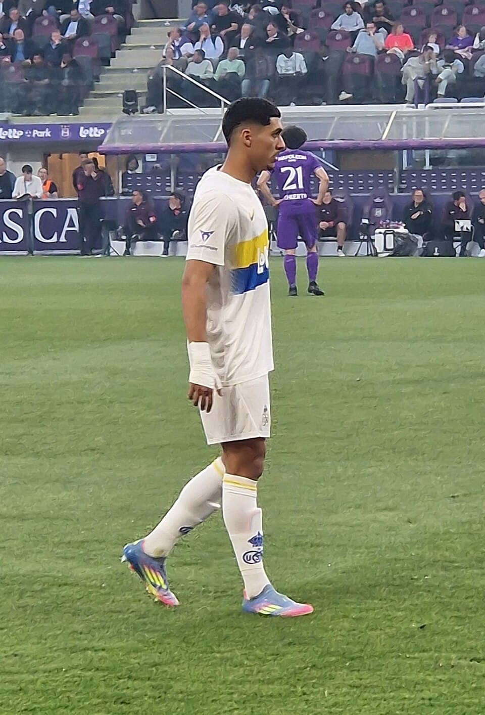 Israeli football player Anan Khalaili for Royale Union Saint-Gilloise in 2025